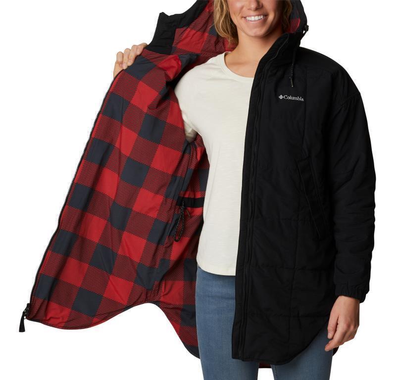 Chatfield Hill Novelty Jacket - Womens - Black / Red Lily Check Print 4