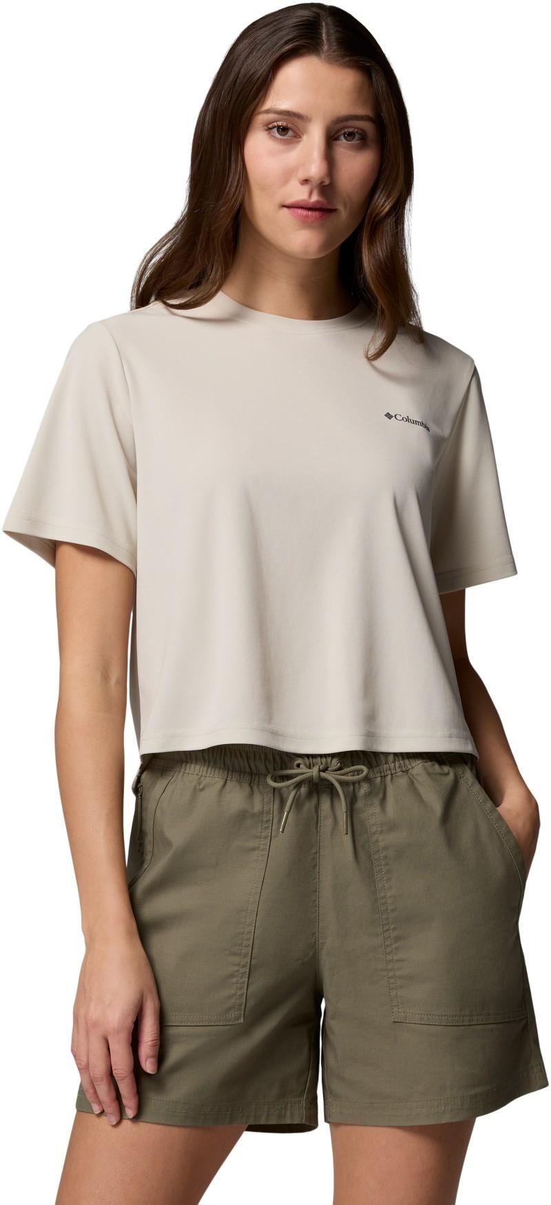 Chill Creek Pique SS Tee - Womens - dark stone 1