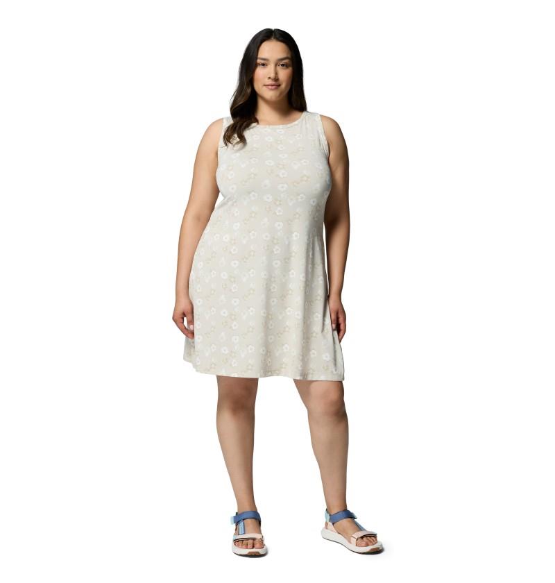 Chill River Dress, Printed, Extended - Womens - dark stone / floweret 1