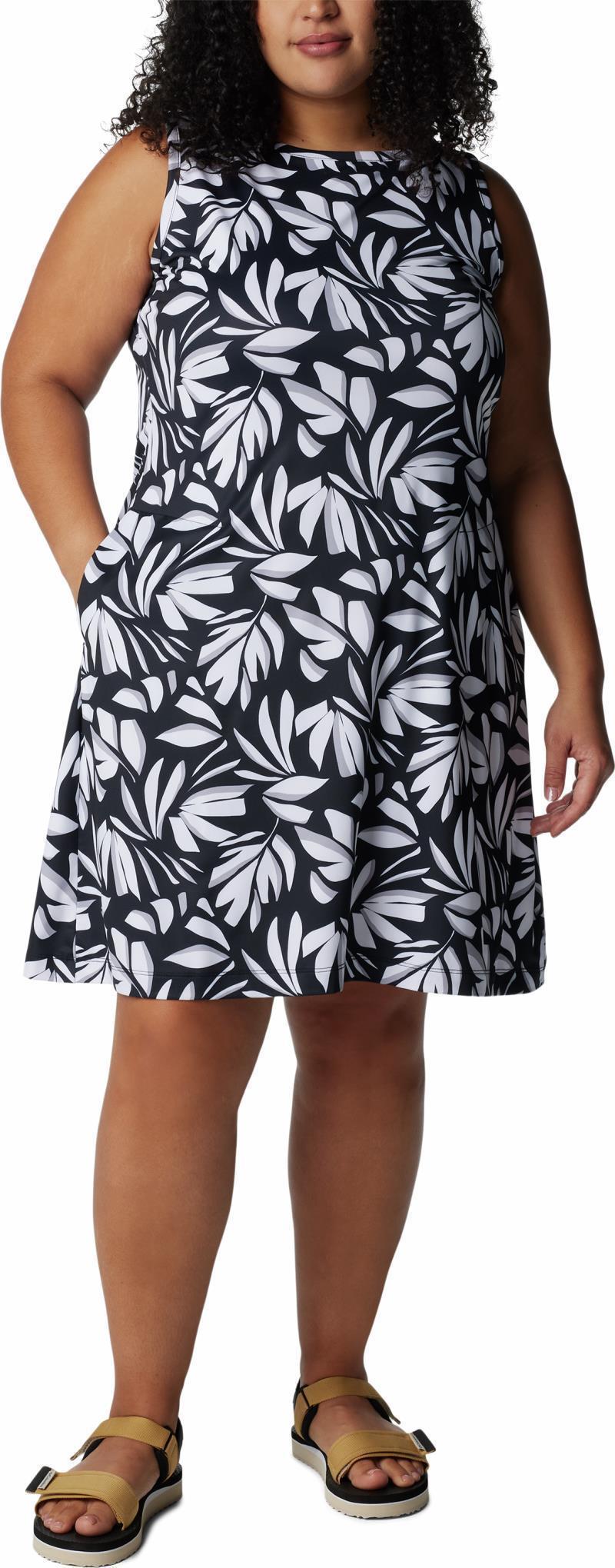 Chill River Printed Dress, Extended - Black Areca 1