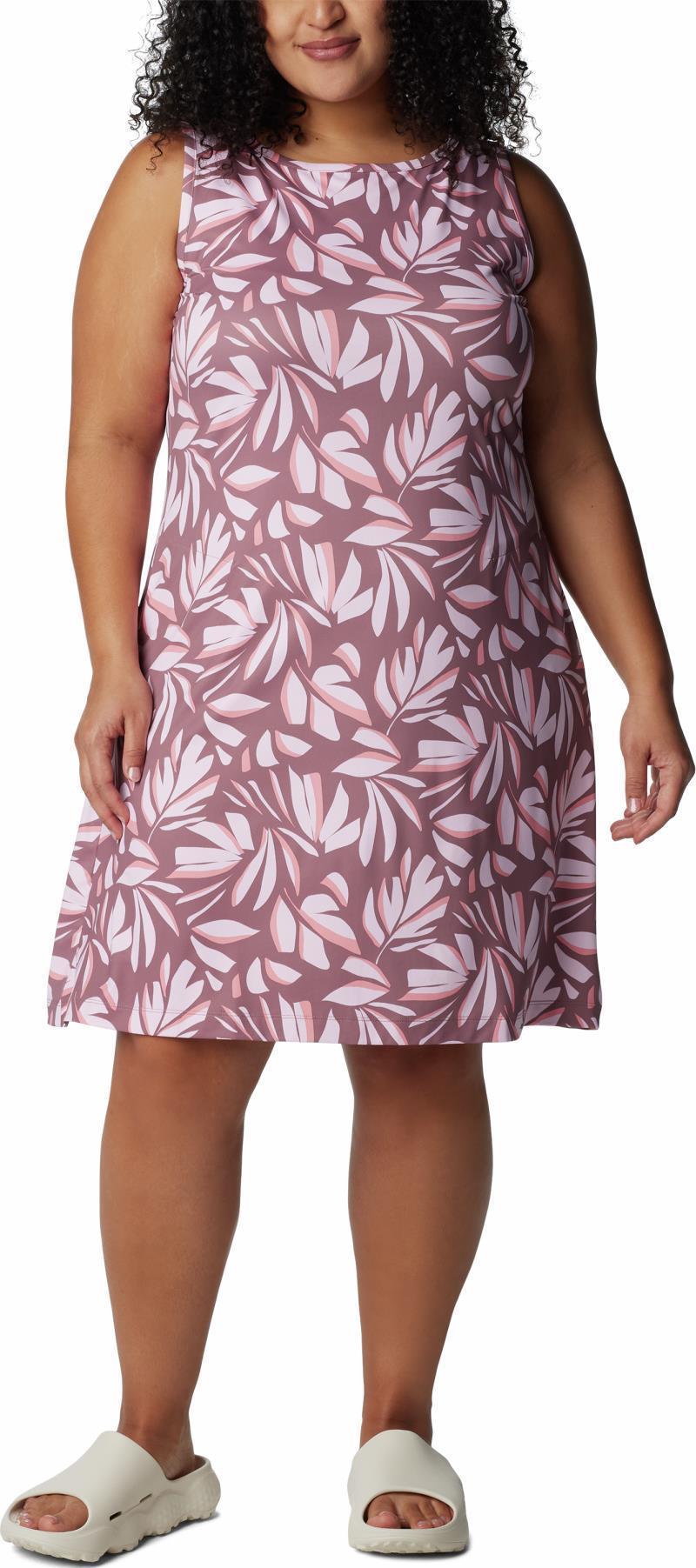 Chill River Printed Dress, Extended - Fig Areca 1