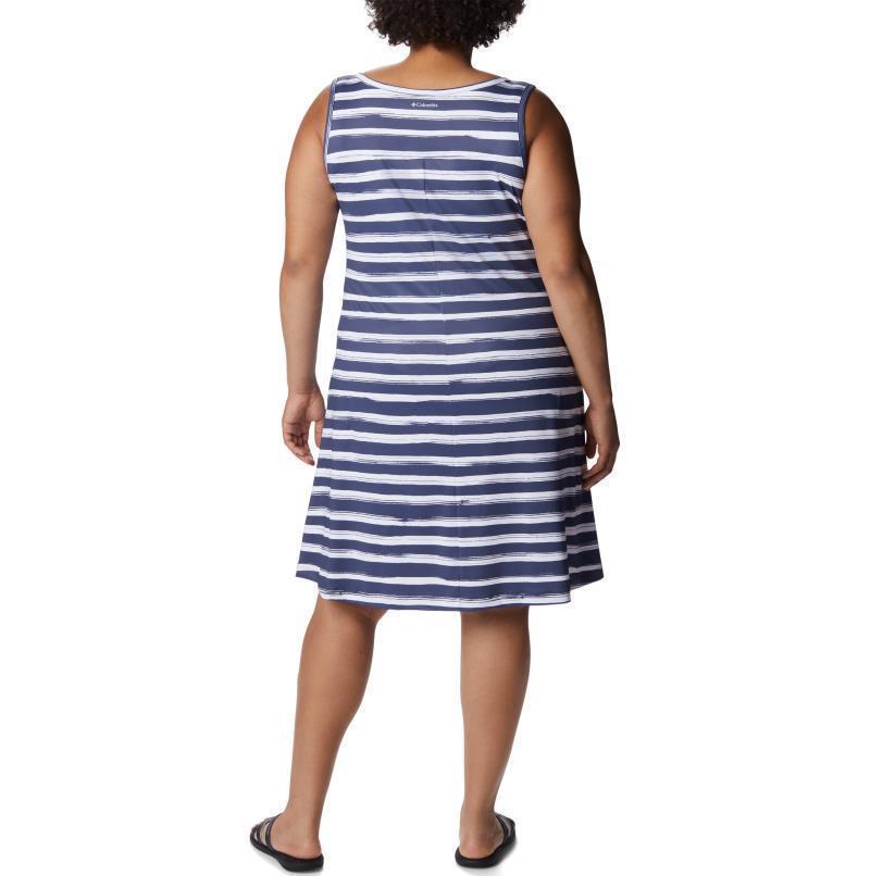 Chill River Printed Dress, Extended - Nocturnal Brush Stripe 3