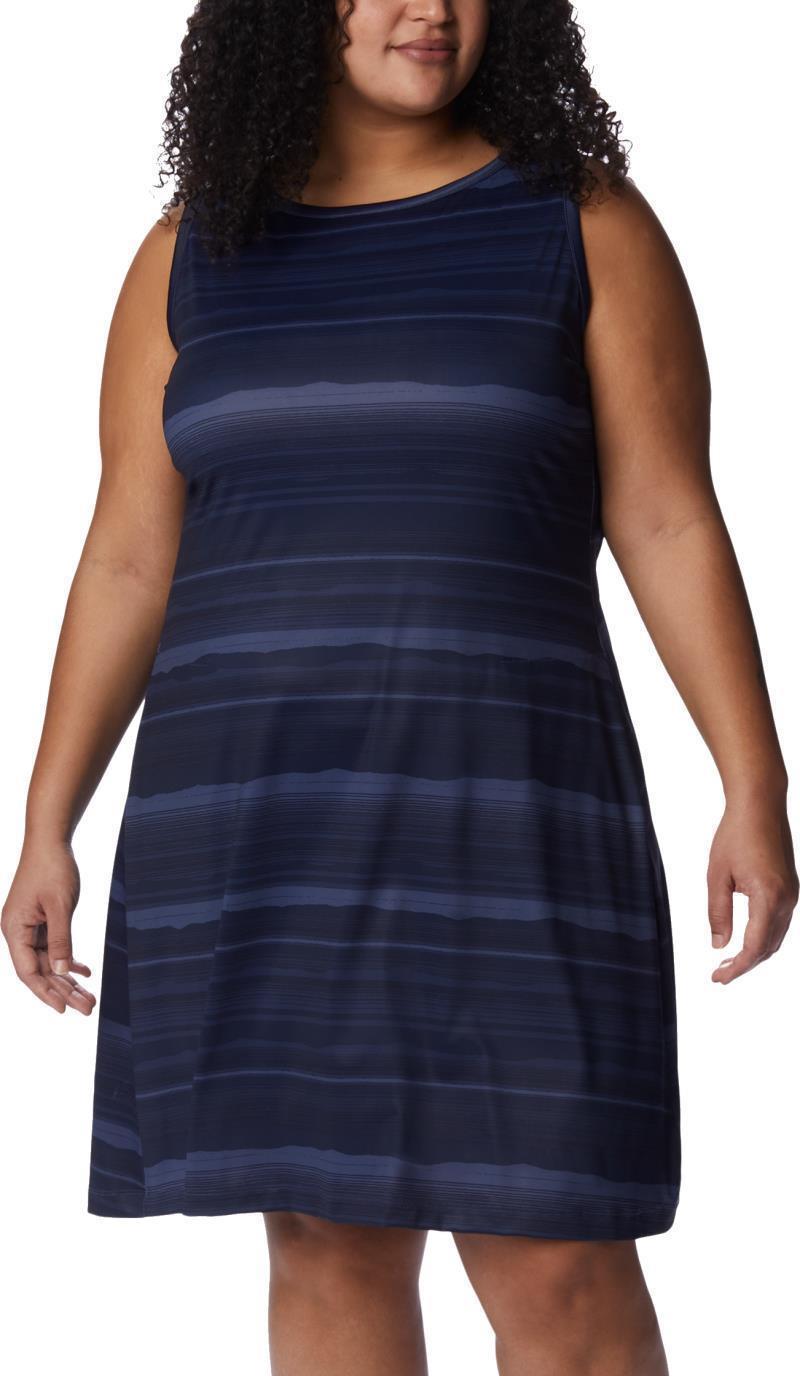 Chill River Printed Dress, Extended - Nocturnal / Horizons Stripe 1