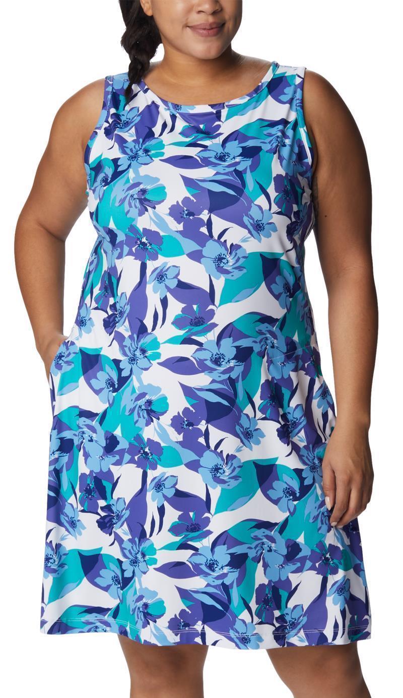 Chill River Printed Dress, Extended - Purple Lotus / Pop Flora 1