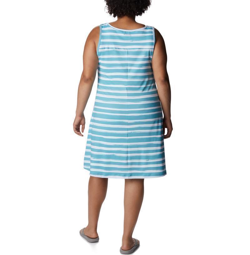 Chill River Printed Dress, Extended - Sea Wave Brush Stripe 3