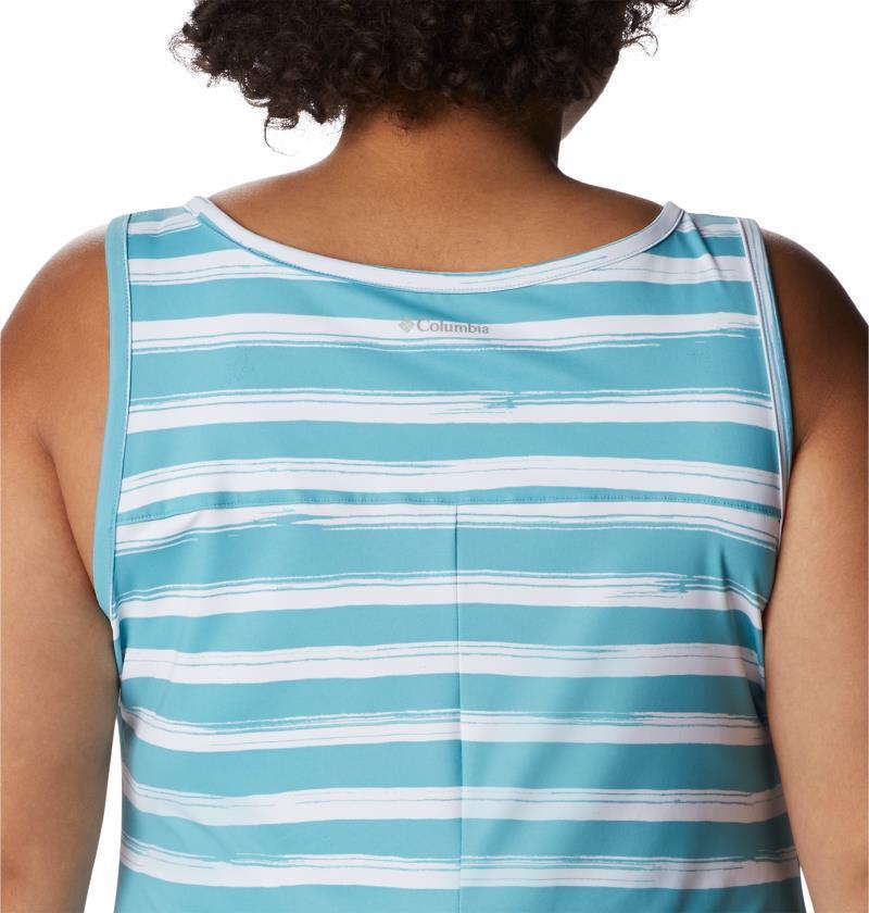 Chill River Printed Dress, Extended - Sea Wave Brush Stripe 5