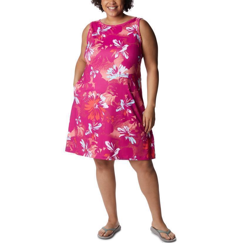 Chill River Printed Dress, Extended - Wild Fuchsia Daisy Party Multi 1