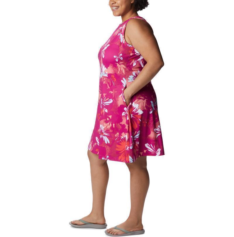 Chill River Printed Dress, Extended - Wild Fuchsia Daisy Party Multi 2