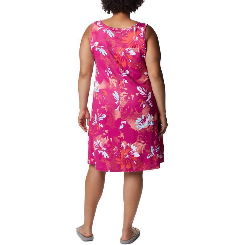 Chill River Printed Dress, Extended - Wild Fuchsia Daisy Party Multi 3