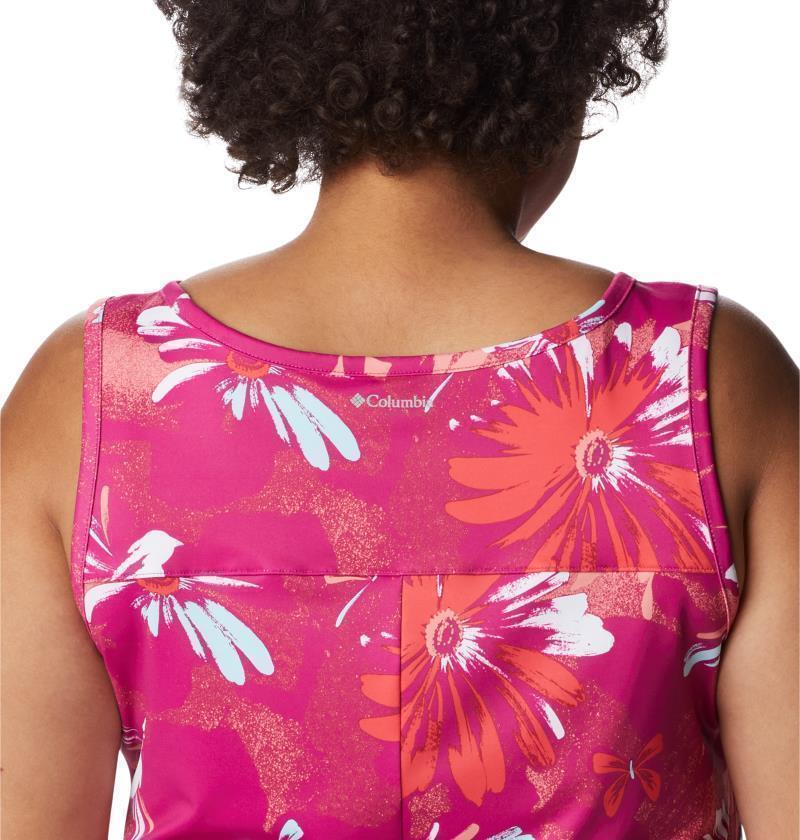 Chill River Printed Dress, Extended - Wild Fuchsia Daisy Party Multi 5