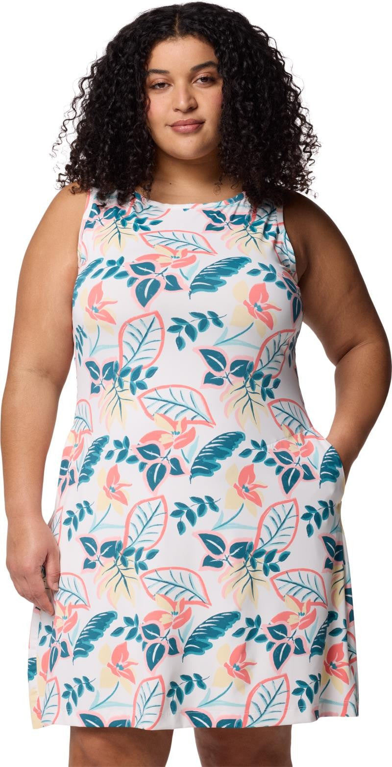 Chill River Printed Dress, Extended - alpenglow pasteled 1
