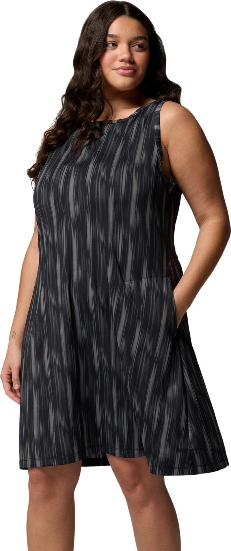 Chill River Printed Dress, Extended - black / shimmer 1
