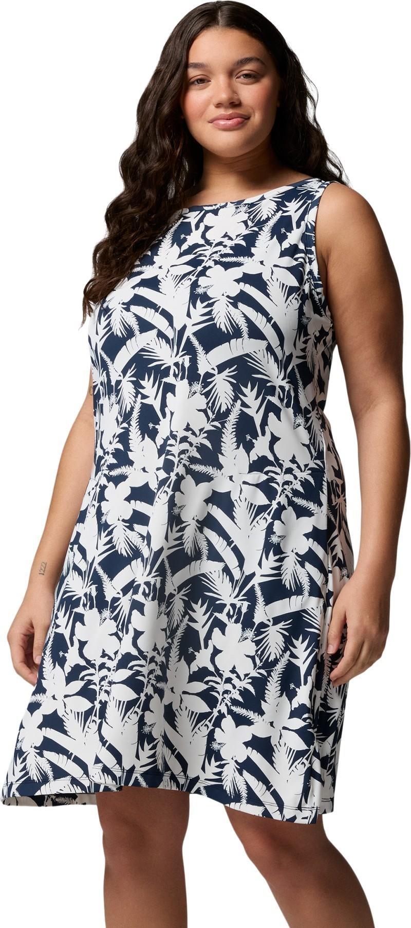 Chill River Printed Dress, Extended - collegiate navy / bontaniflage 1