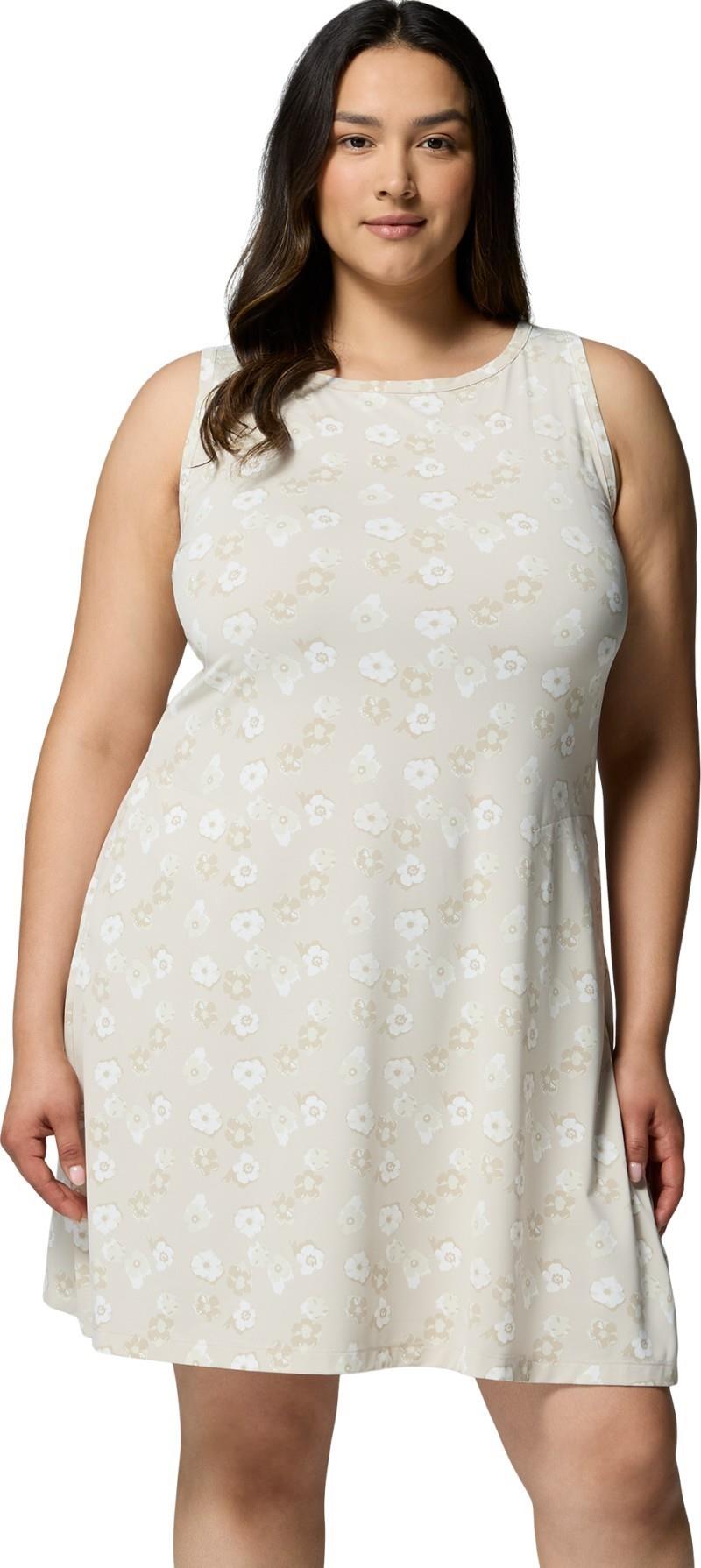 Chill River Printed Dress, Extended - dark stone / floweret 1