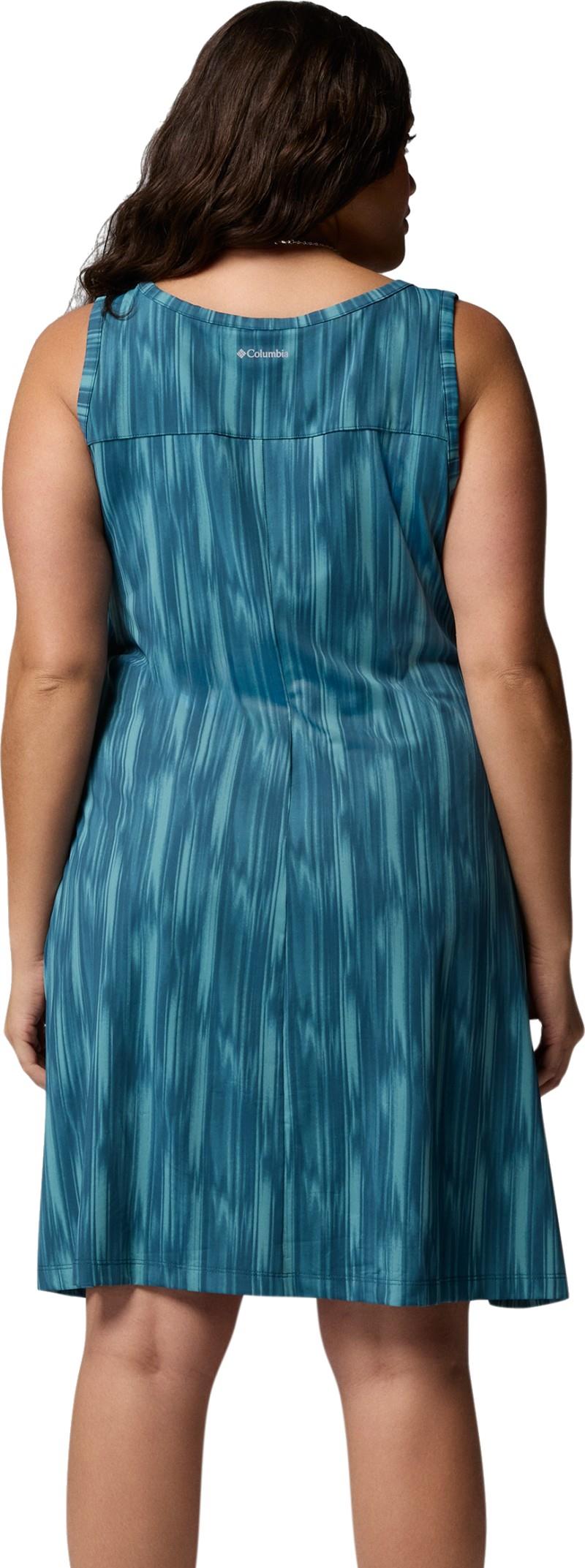 Chill River Printed Dress, Extended - everblue / botaniflage tonal 1