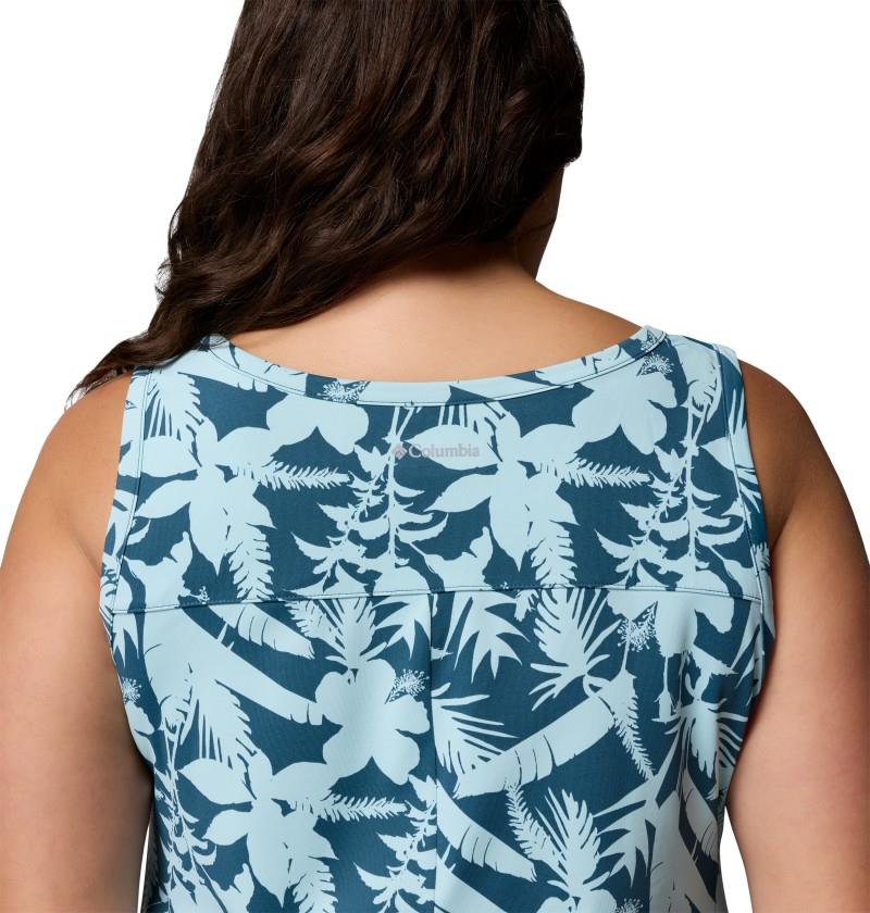 Chill River Printed Dress, Extended - everblue / shimmer 1