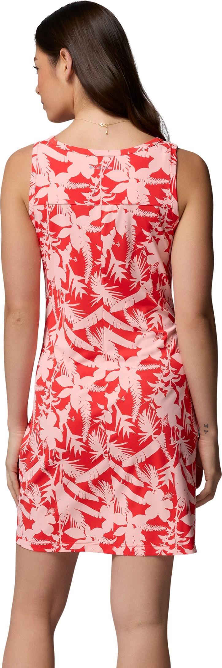 Chill River Printed Dress, Extended - poppy red / botaniflage tonal 1