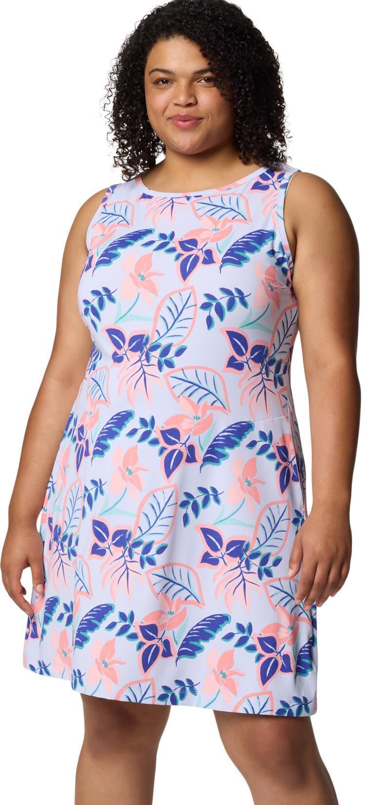 Chill River Printed Dress, Extended - snowdrift pasteled 1