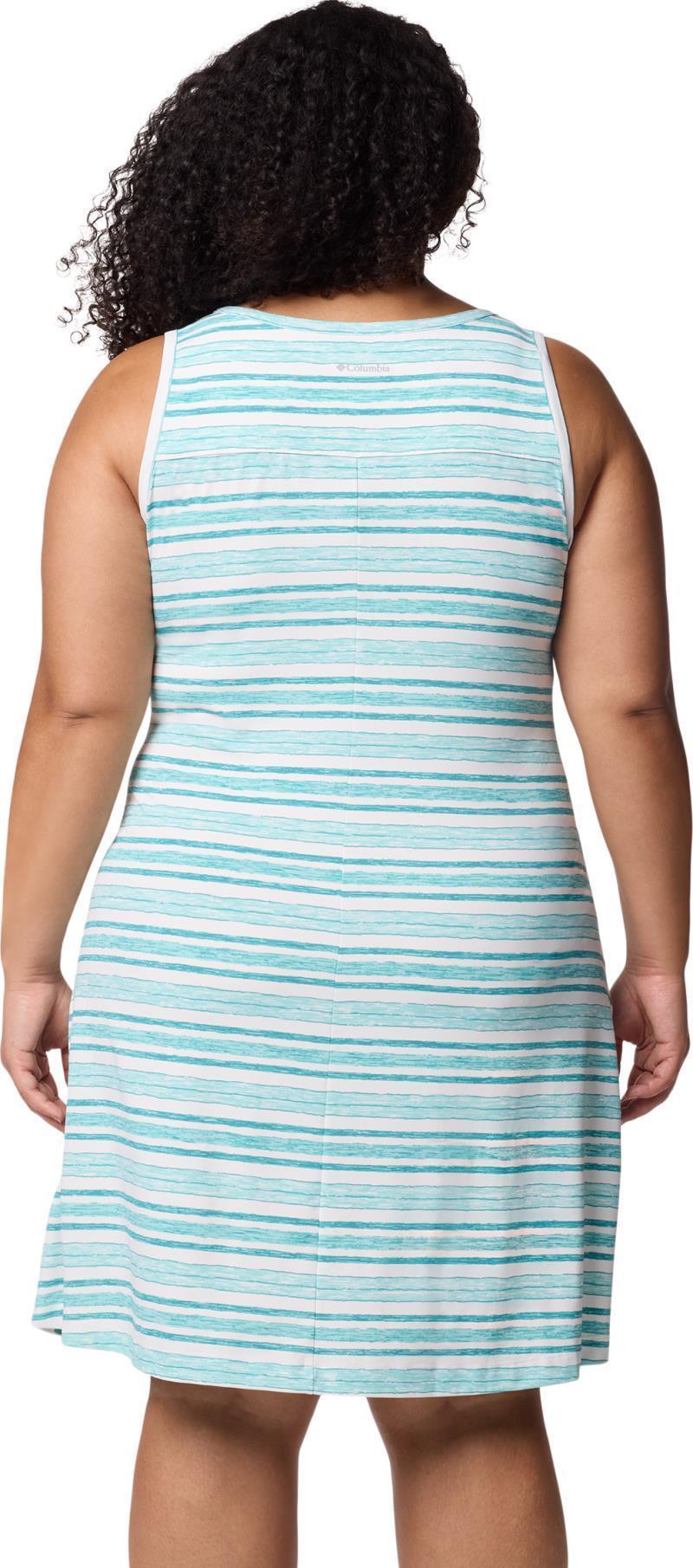 Chill River Printed Dress, Extended - spray spaced stripe 1