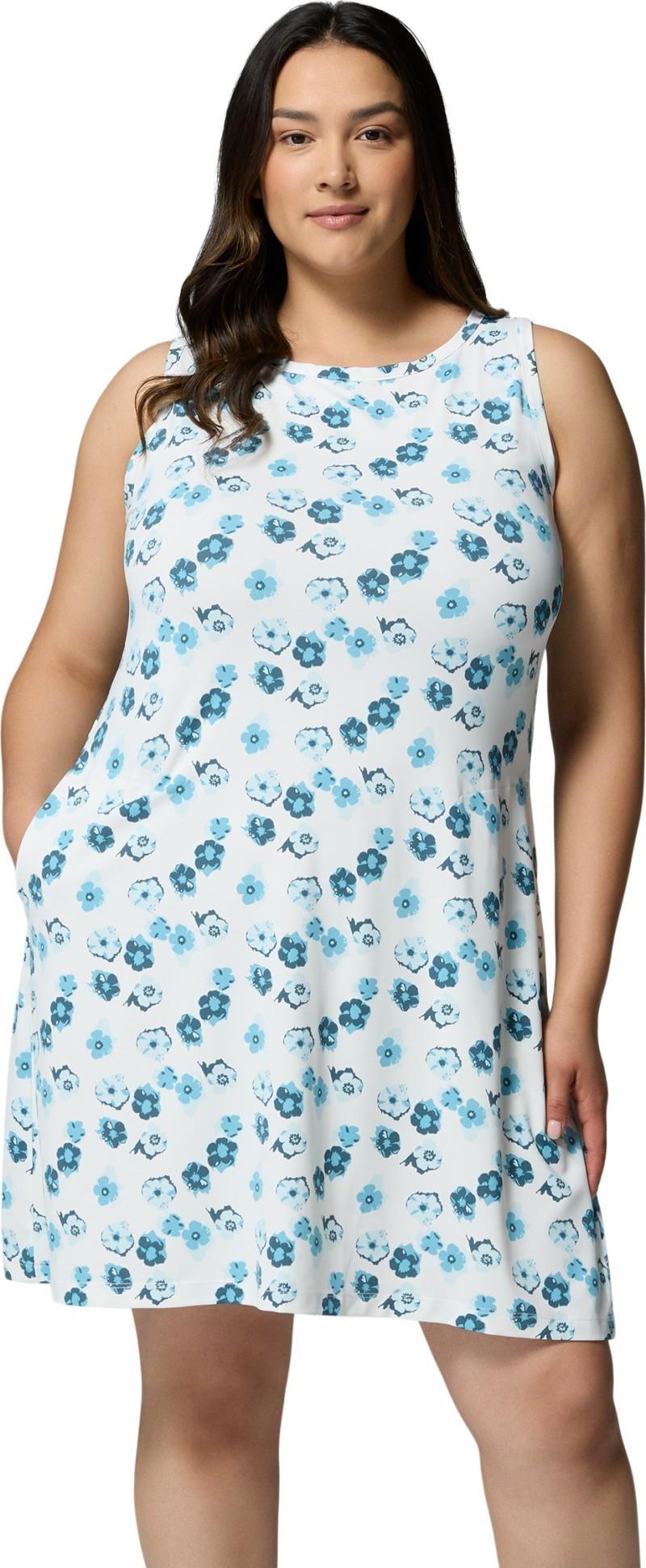 Chill River Printed Dress, Extended - white / floweret 1