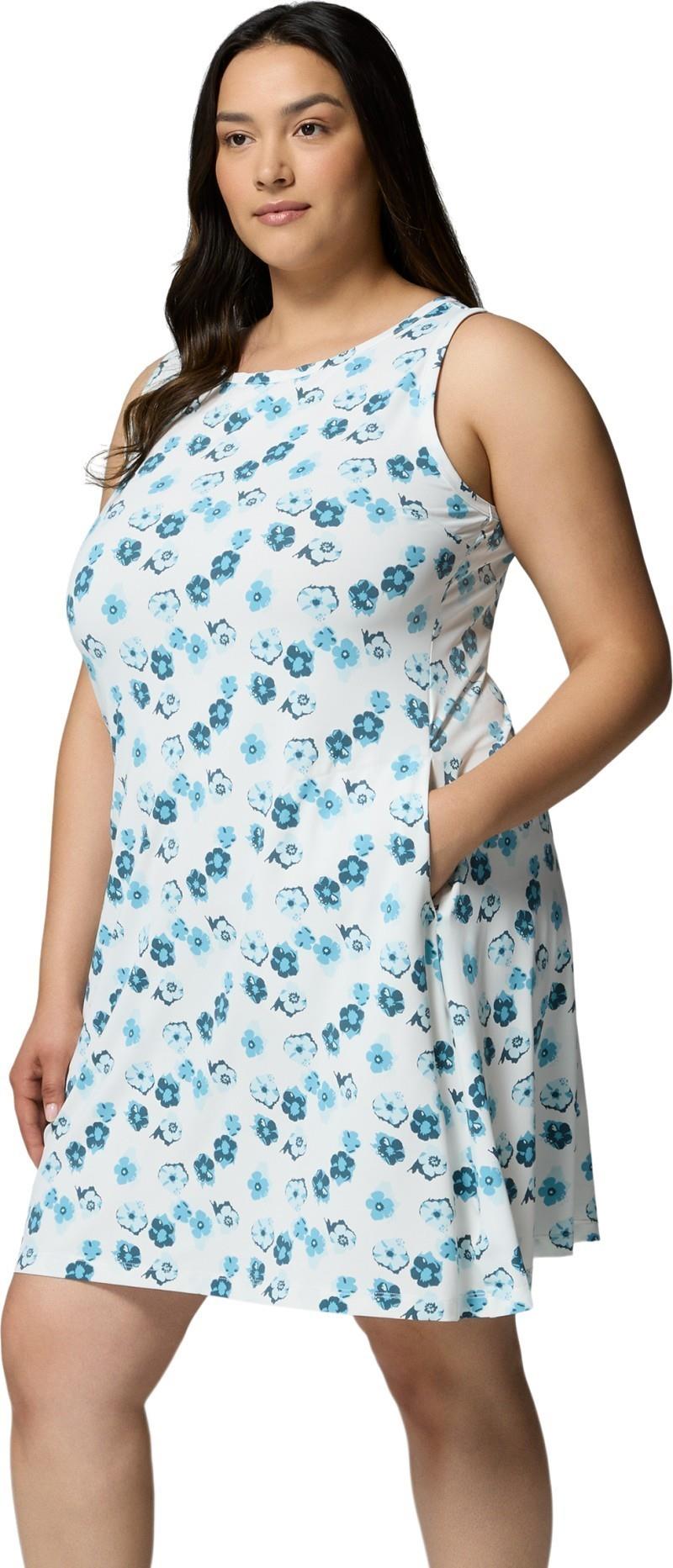 Chill River Printed Dress, Extended - white / floweret 1