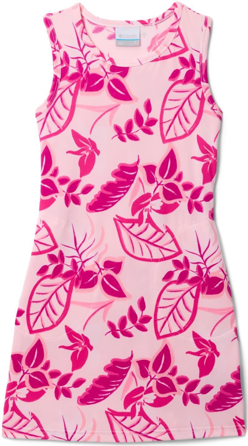 Chill River Printed Dress - Youth Girls - satin pink pasteled 1