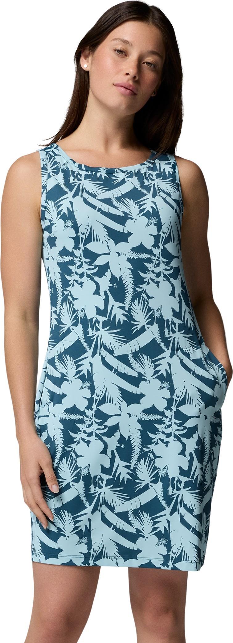 Chill River Printed Dress - everblue / botaniflage tonal 1