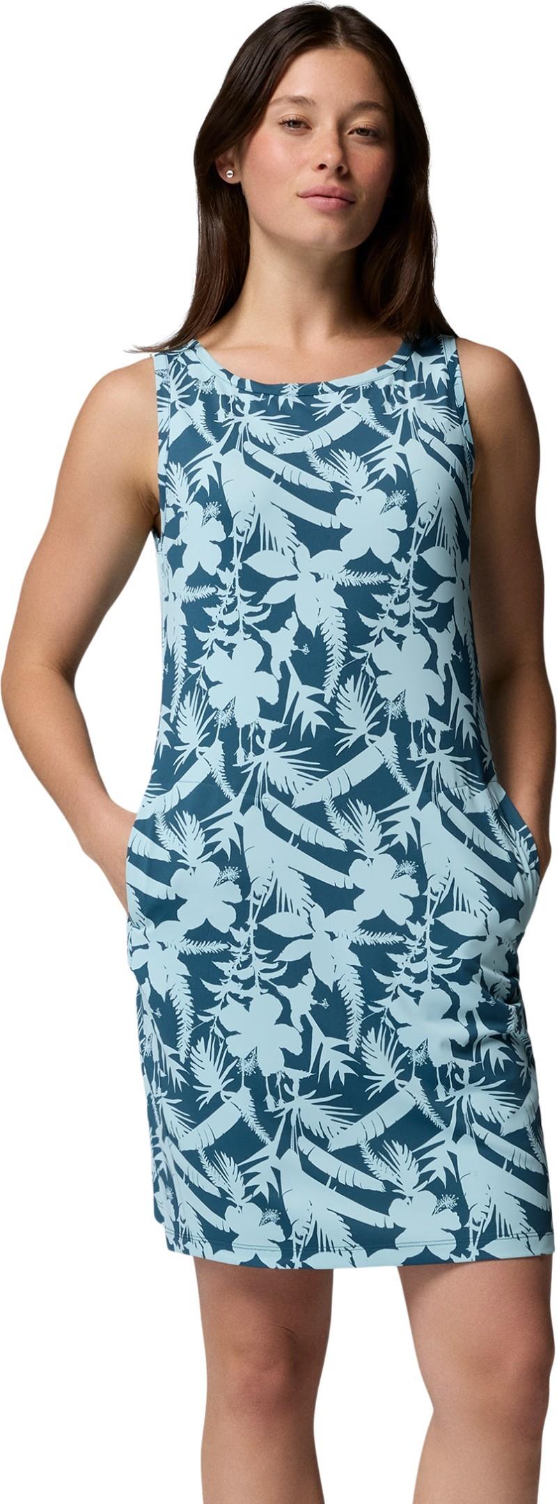 Chill River Printed Dress - everblue / botaniflage tonal 1