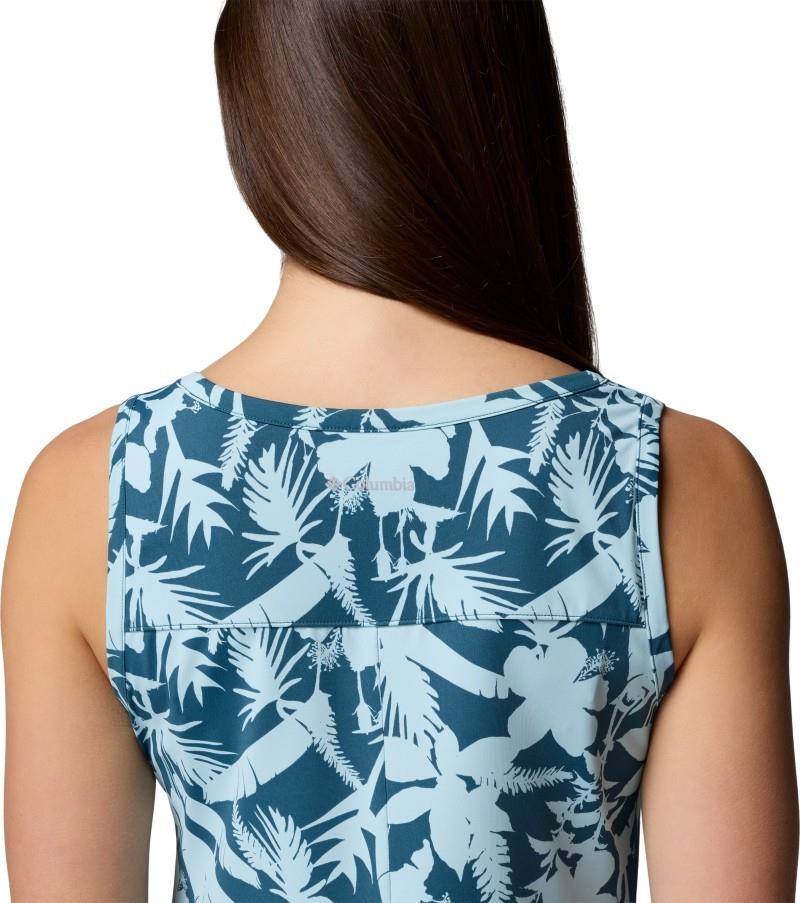Chill River Printed Dress - everblue / botaniflage tonal 1