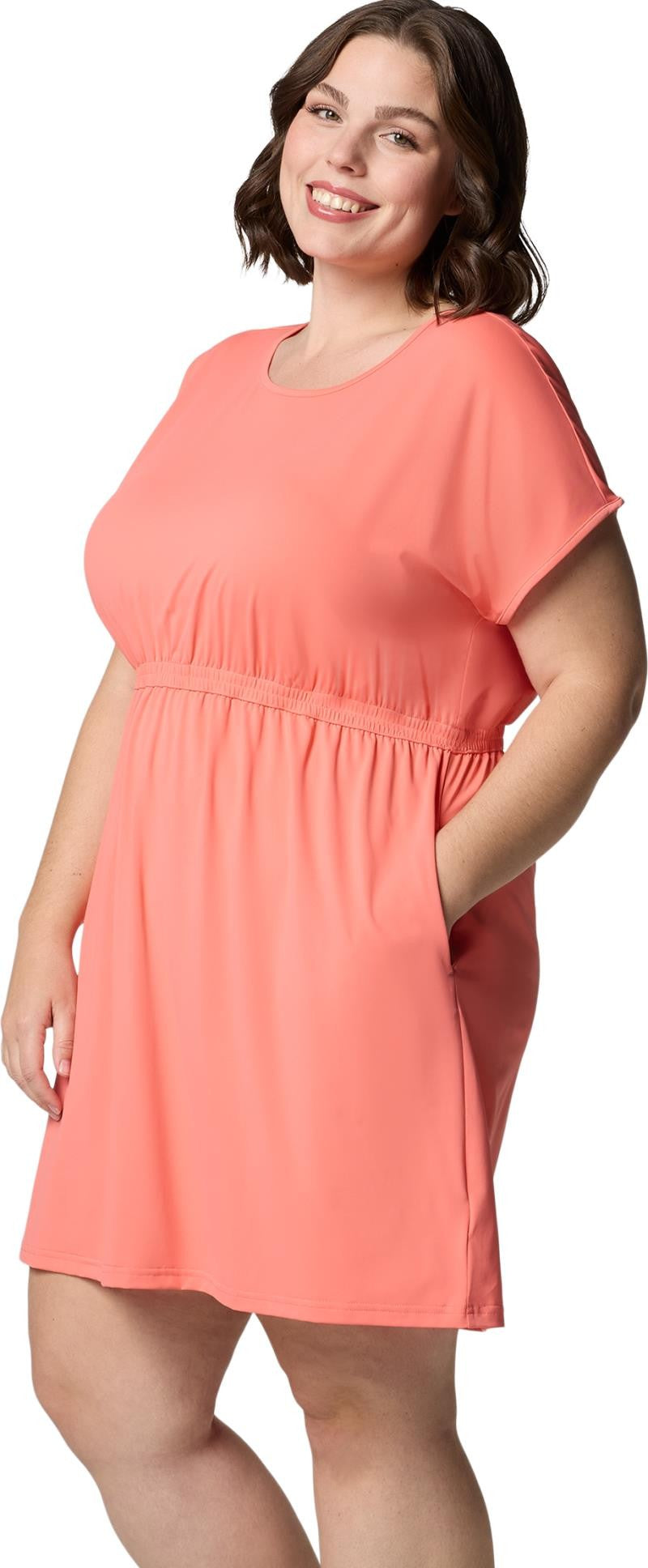 Chill River SS Dress, Extended - alpenglow 1