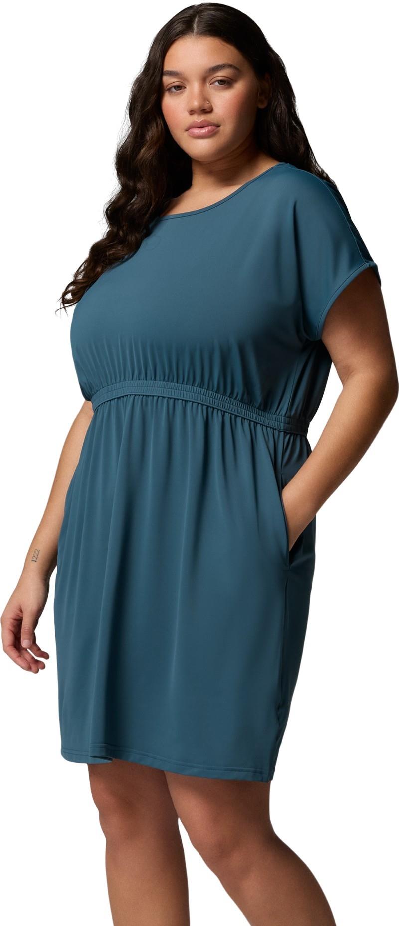Chill River SS Dress, Extended - everblue 1