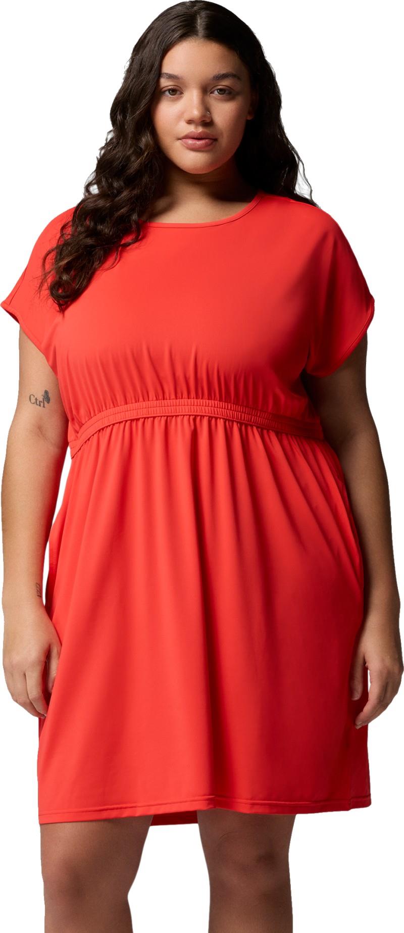 Chill River SS Dress, Extended - poppy red 1