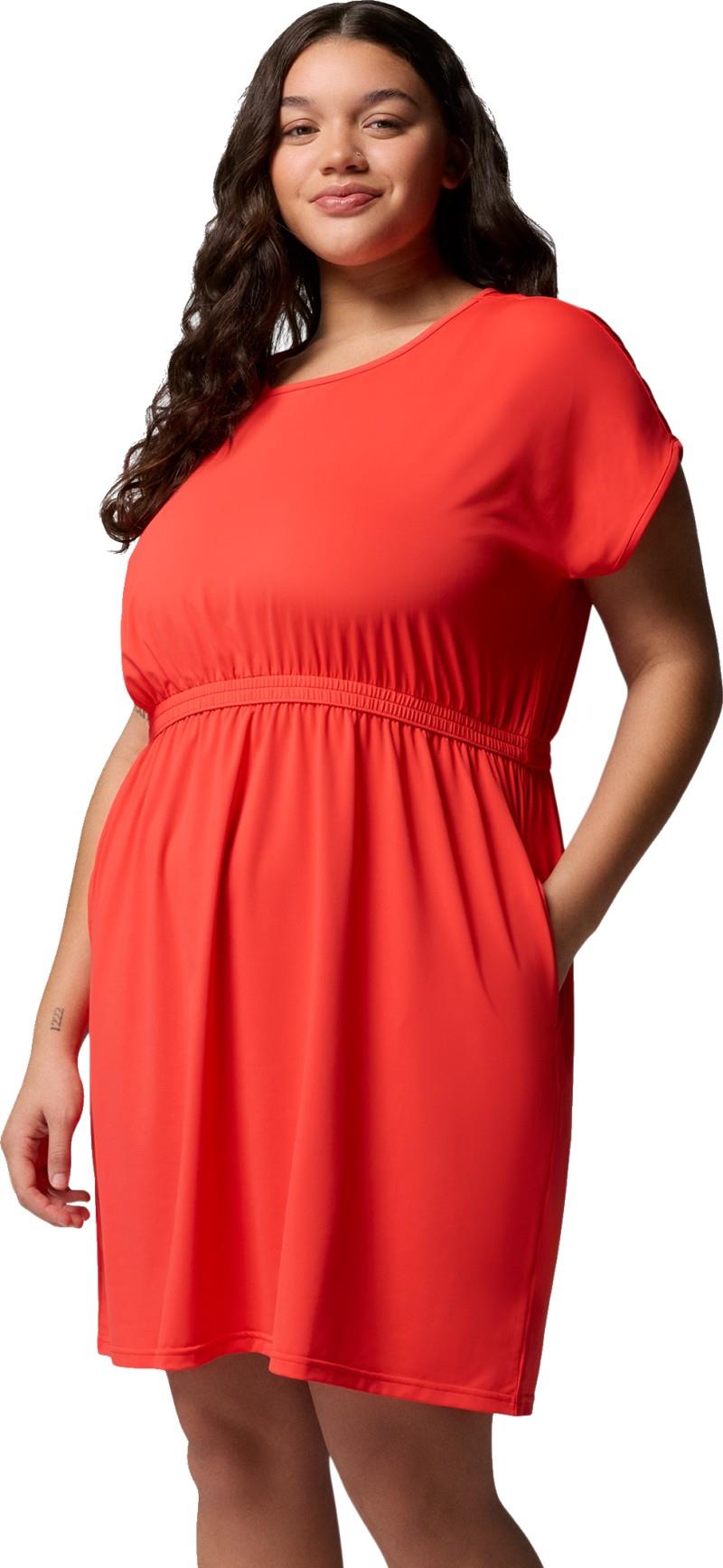 Chill River SS Dress, Extended - poppy red 1