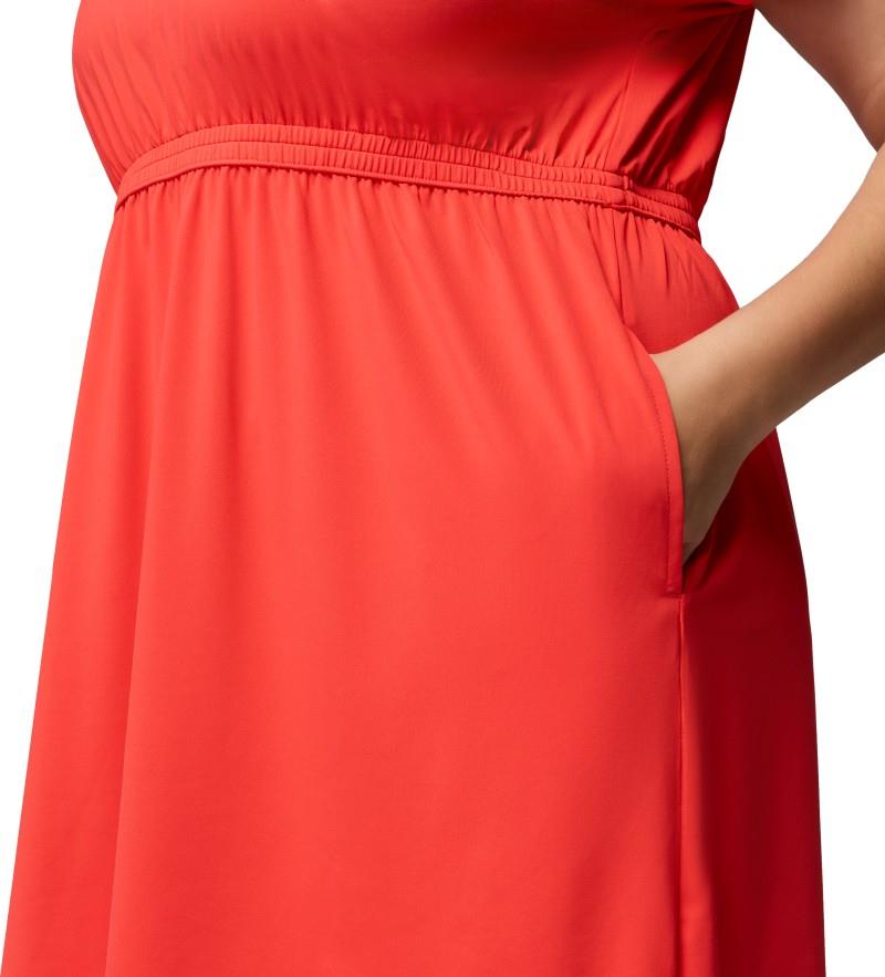 Chill River SS Dress, Extended - poppy red 1