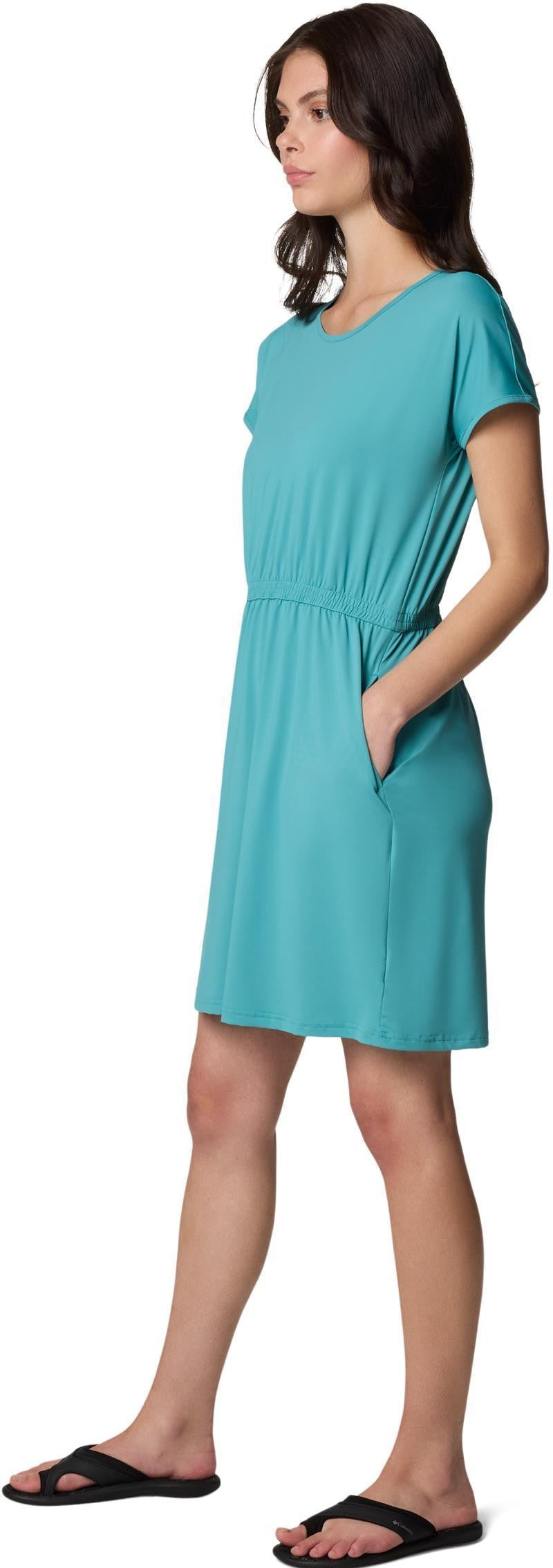 Chill River SS Dress - teal 1