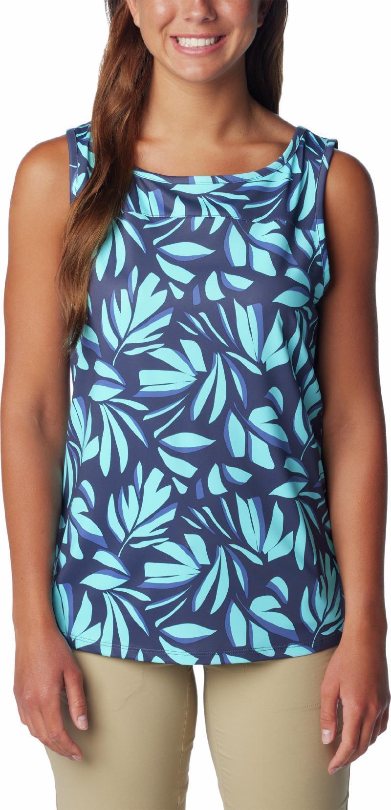 Chill River Tank, Extended - Womens - Aquamarine Areca 1