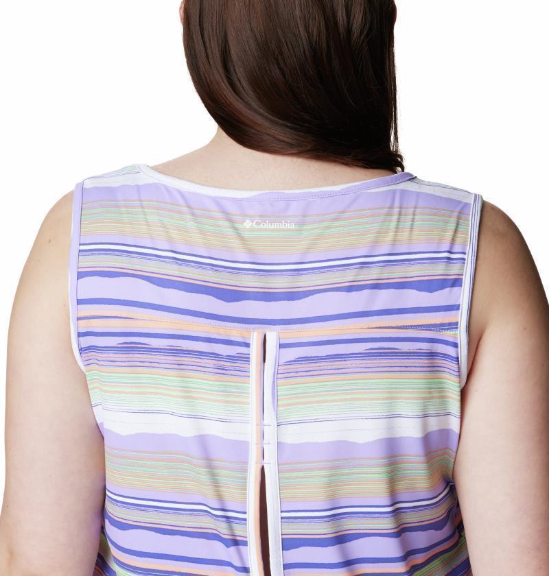 Chill River Tank, Extended - Womens - Frosted Purple / Horizons Stripe Multi 3
