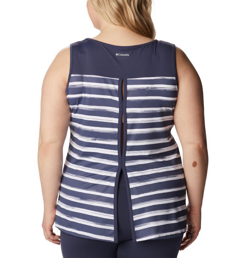 Chill River Tank, Extended - Womens - Nocturnal Brush Stripe 3