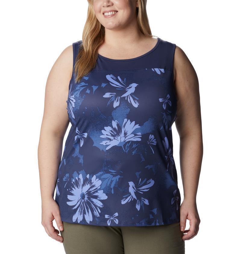 Chill River Tank, Extended - Womens - Nocturnal Daisy Party 1