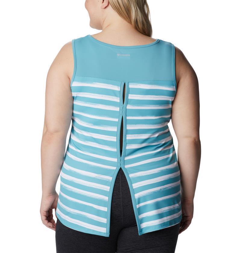 Chill River Tank, Extended - Womens - Sea Wave Brush Stripe 3