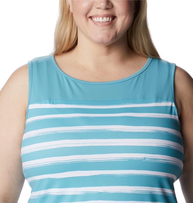 Chill River Tank, Extended - Womens - Sea Wave Brush Stripe 4