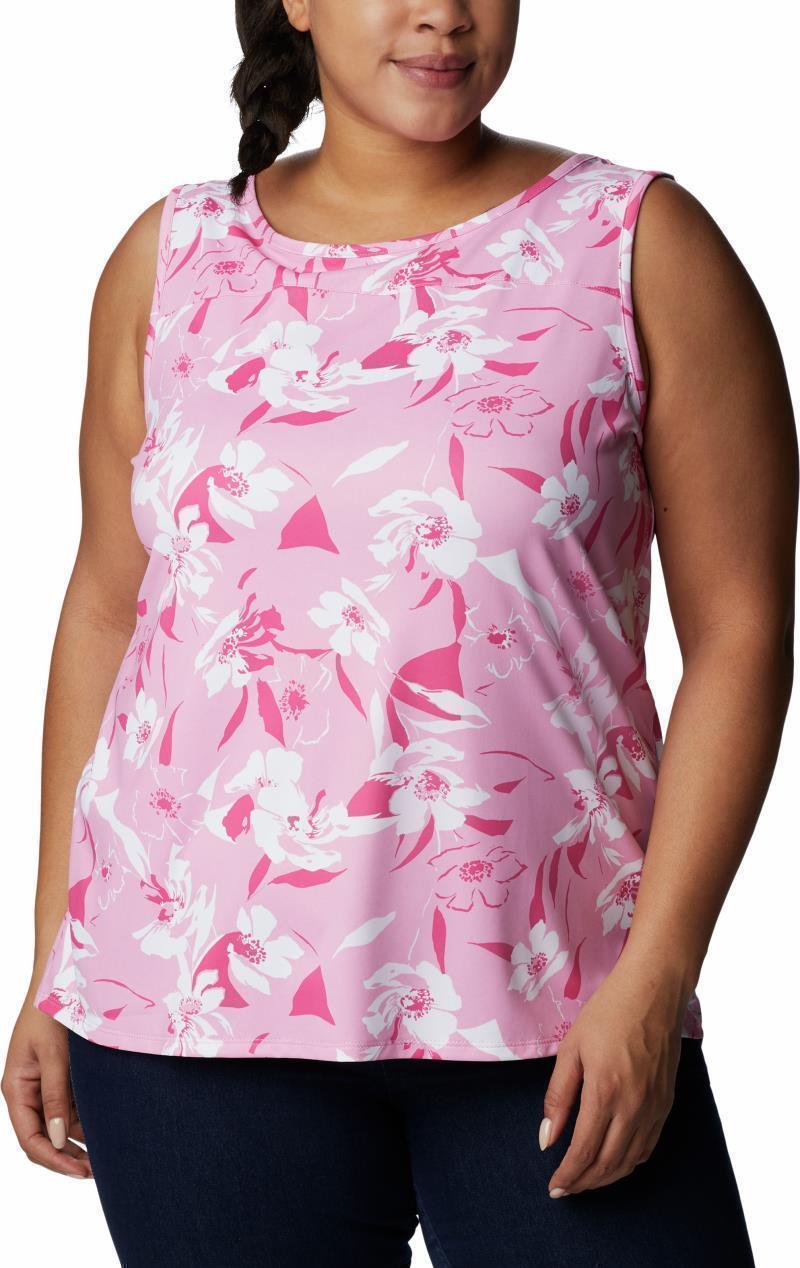 Chill River Tank, Extended - Womens - Wild Rose / Pop Flora Tonal 1