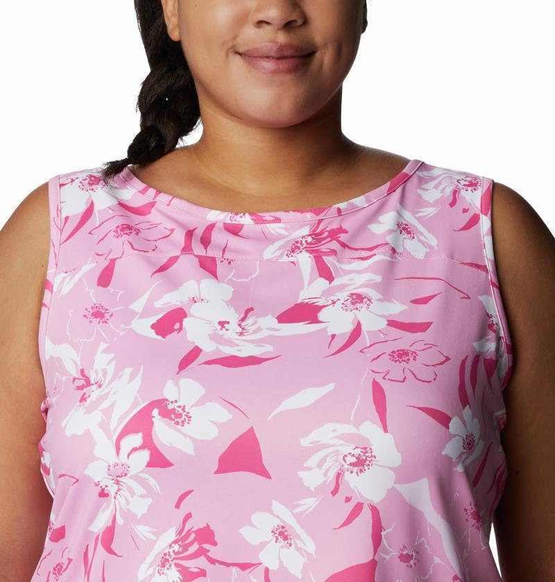 Chill River Tank, Extended - Womens - Wild Rose / Pop Flora Tonal 3