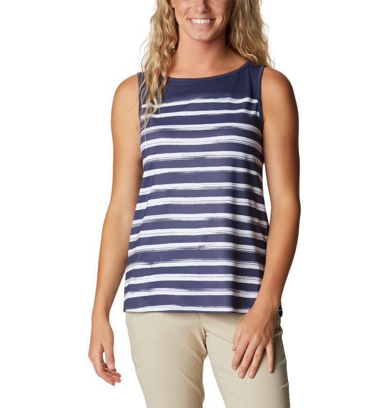 Chill River Tank - Womens - Nocturnal Brush Stripe 1
