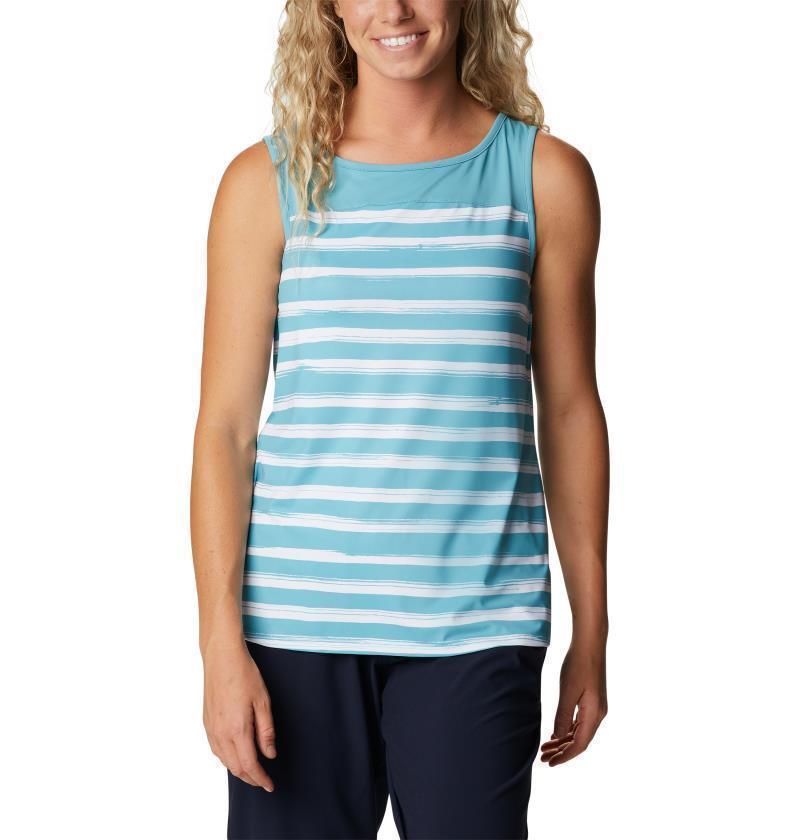 Chill River Tank - Womens - Sea Wave Brush Stripe 1