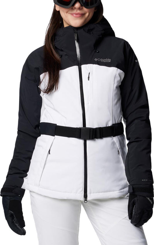 Cirque Bowl Insulated Jacket, Extended - Womens - White / Black 1