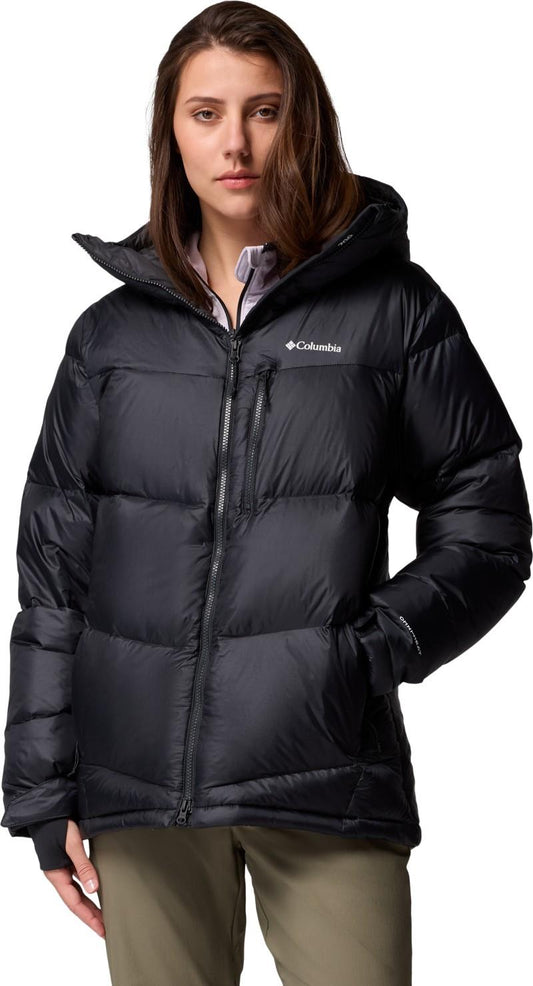 Cloudview Down Hooded Jacket - Womens - black 1