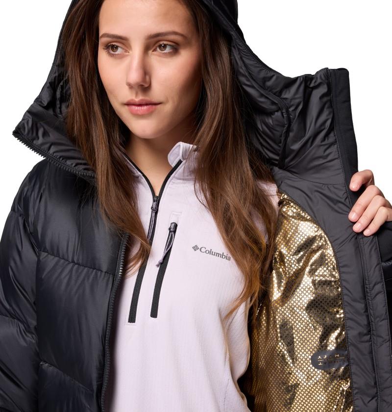 Cloudview Down Hooded Jacket - Womens - black 1