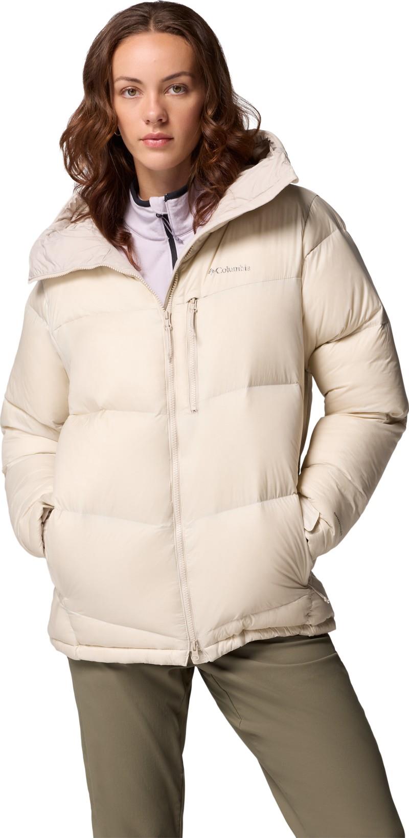 Cloudview Down Hooded Jacket - Womens - dark stone 1