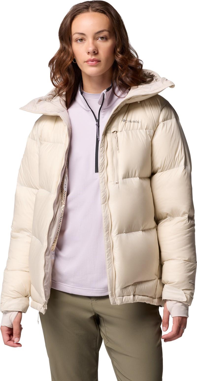 Cloudview Down Hooded Jacket - Womens - dark stone 1